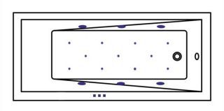 Гидромассажная ванна Whitecross Wave 0101.180080.100.RELAX.BR 180x80см Relax бронза